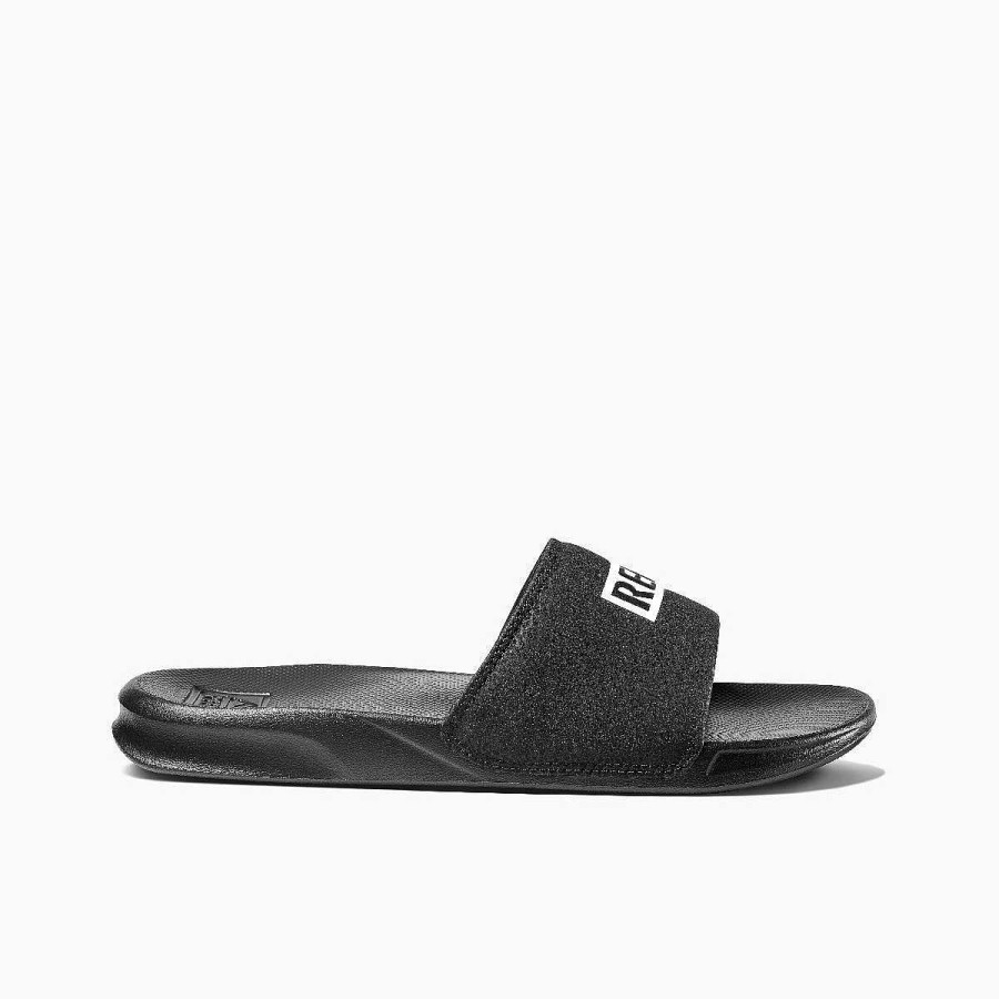 Heren Reef Sandalen | Reef Een Dia Rif Zwart/Wit