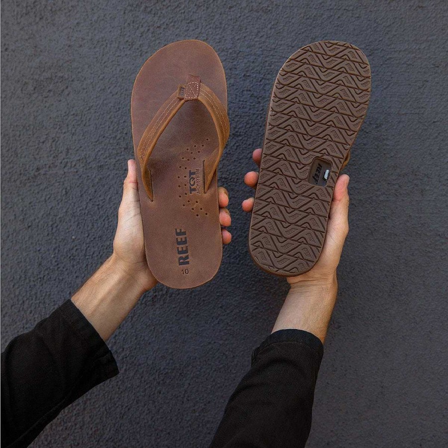 Heren Reef Slippers | Rif-Tekenaars Klassiek Bruin